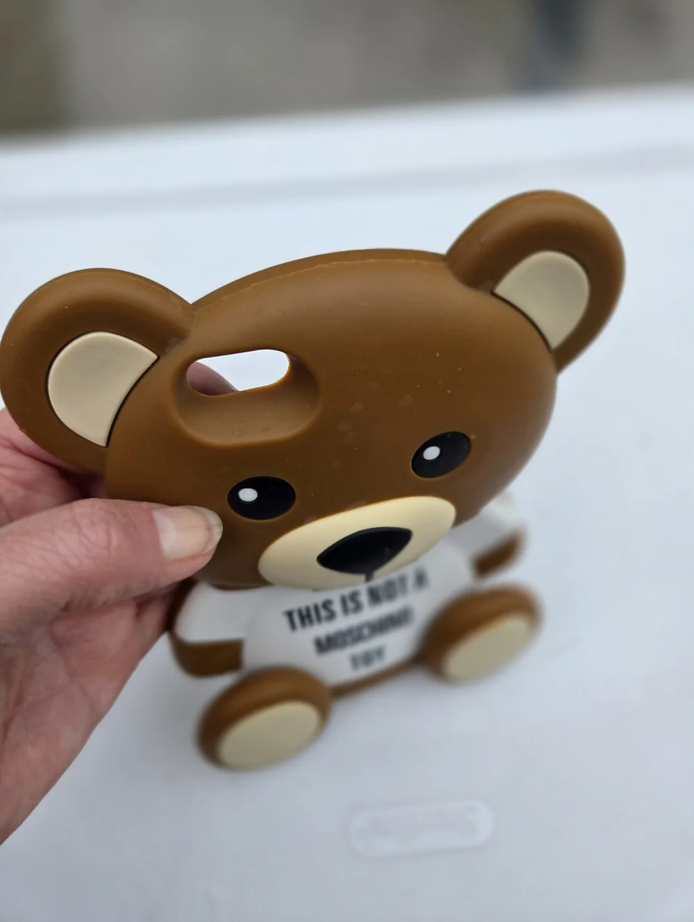 Moschino Cell iPhone 5/5S Case Brown Teddy Bear 
